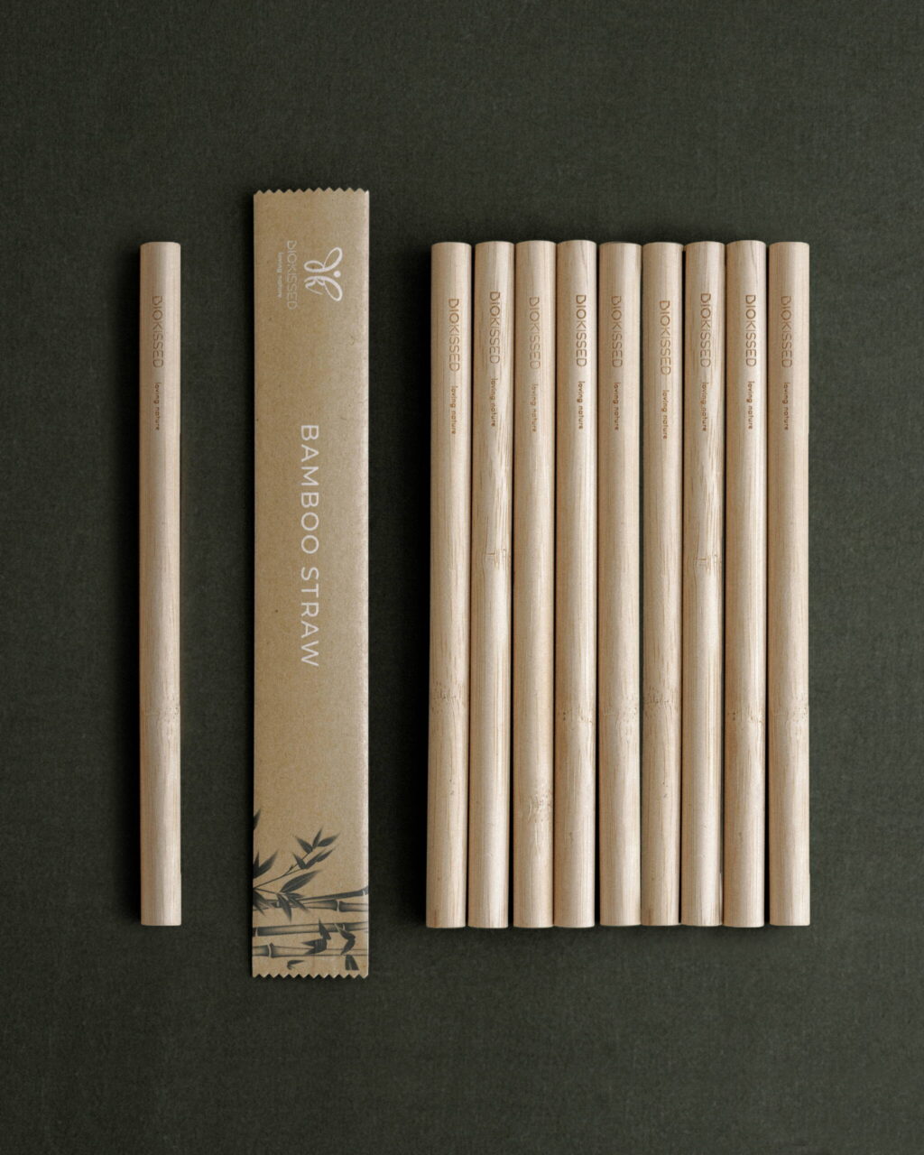 Set de paille en bambou